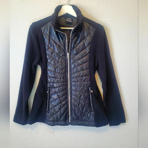 ZeroXposure Black Fitted Feminine Cut Puffer Bomber Jacket - Picture 1 of 6